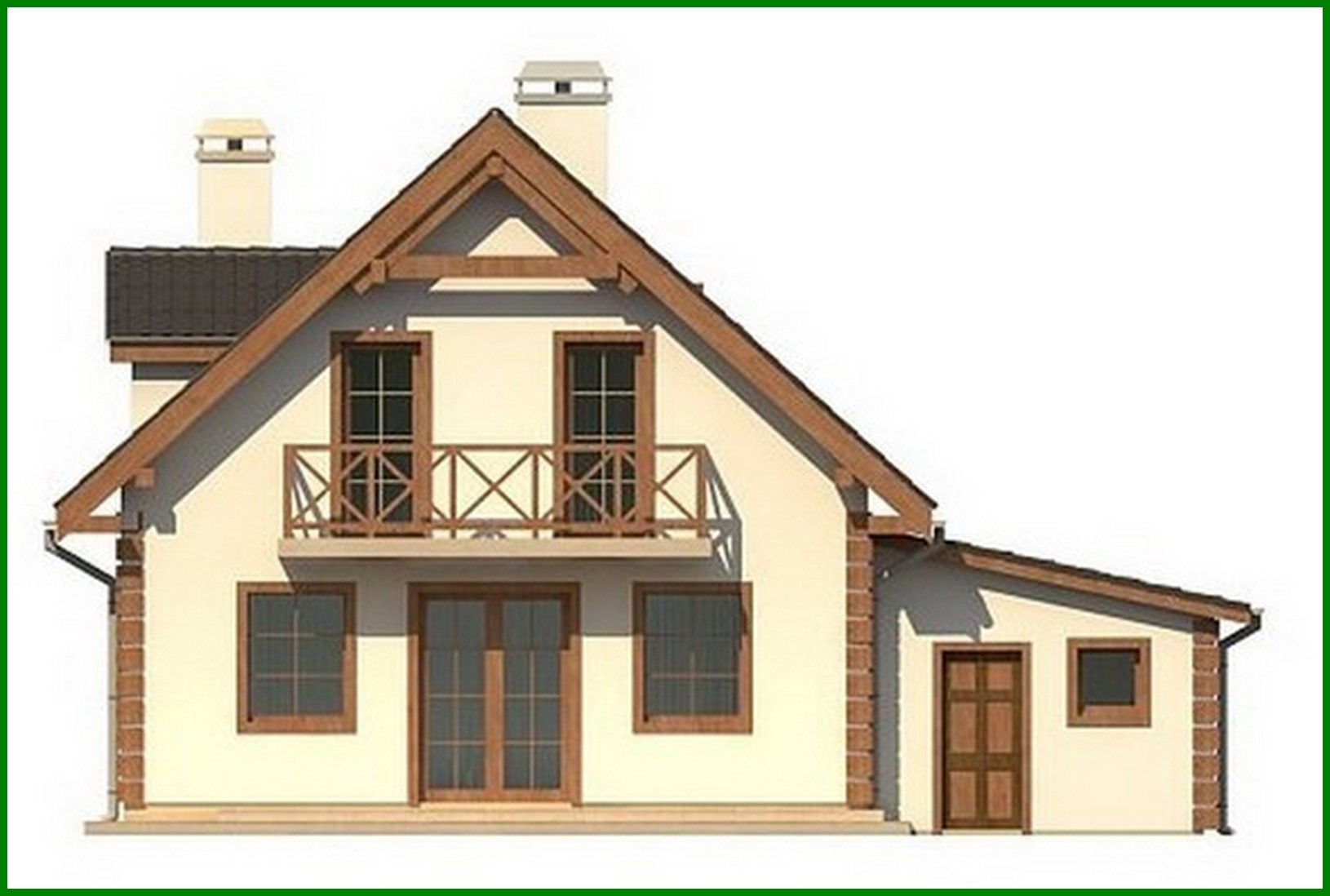 Galería de visualizaciones - Bonito proyecto de casa ecológica con garaje