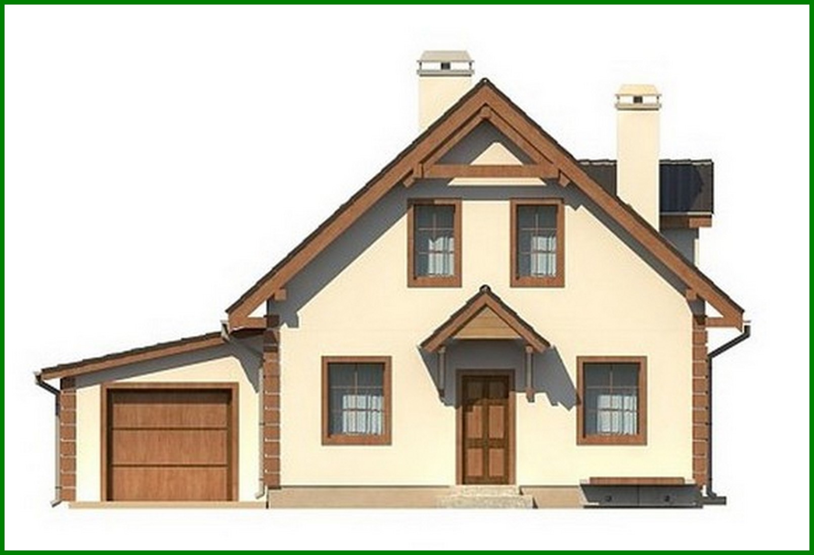 Galería de visualizaciones - Bonito proyecto de casa ecológica con garaje