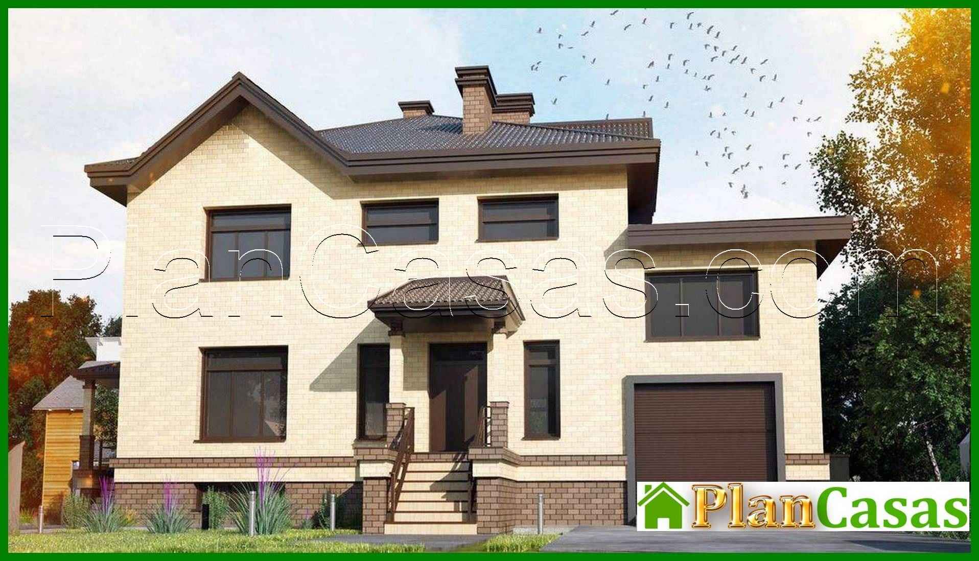 Spacious two-story house with a basement