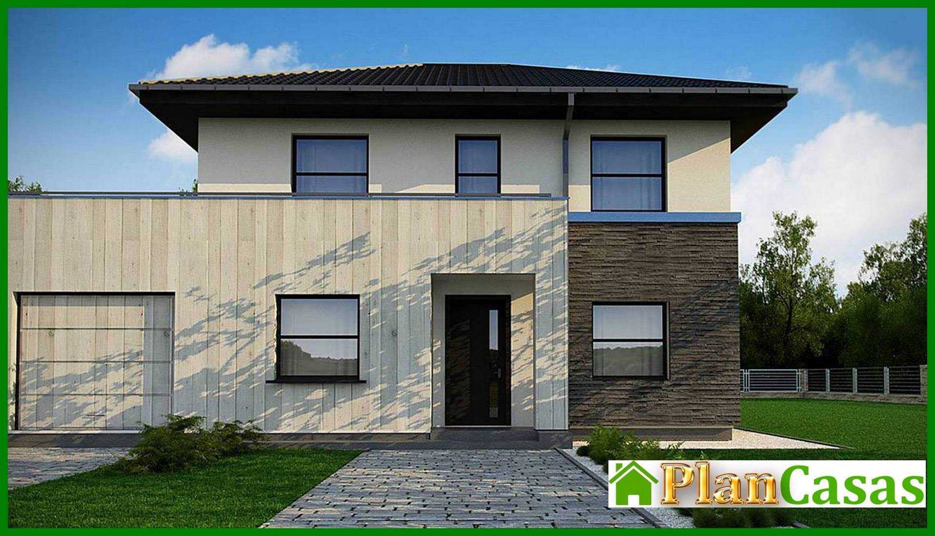 Small compact two-story house