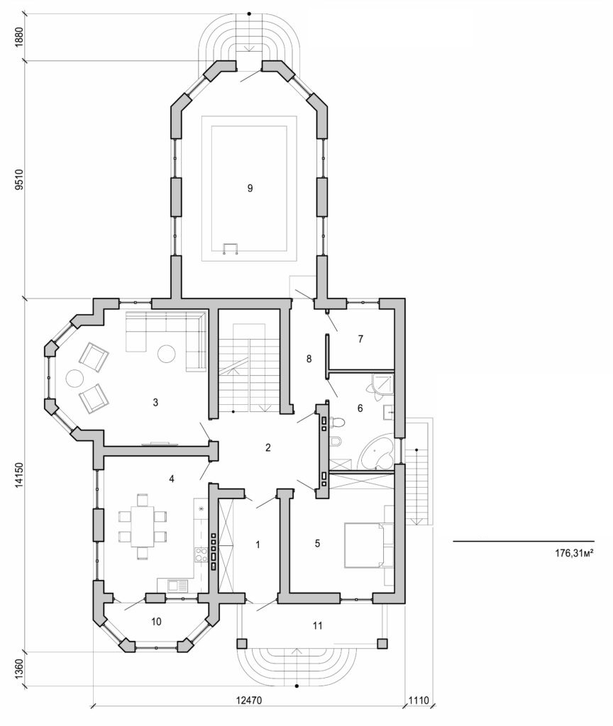 Galería de visualizaciones - Proyecto de casa de dos plantas