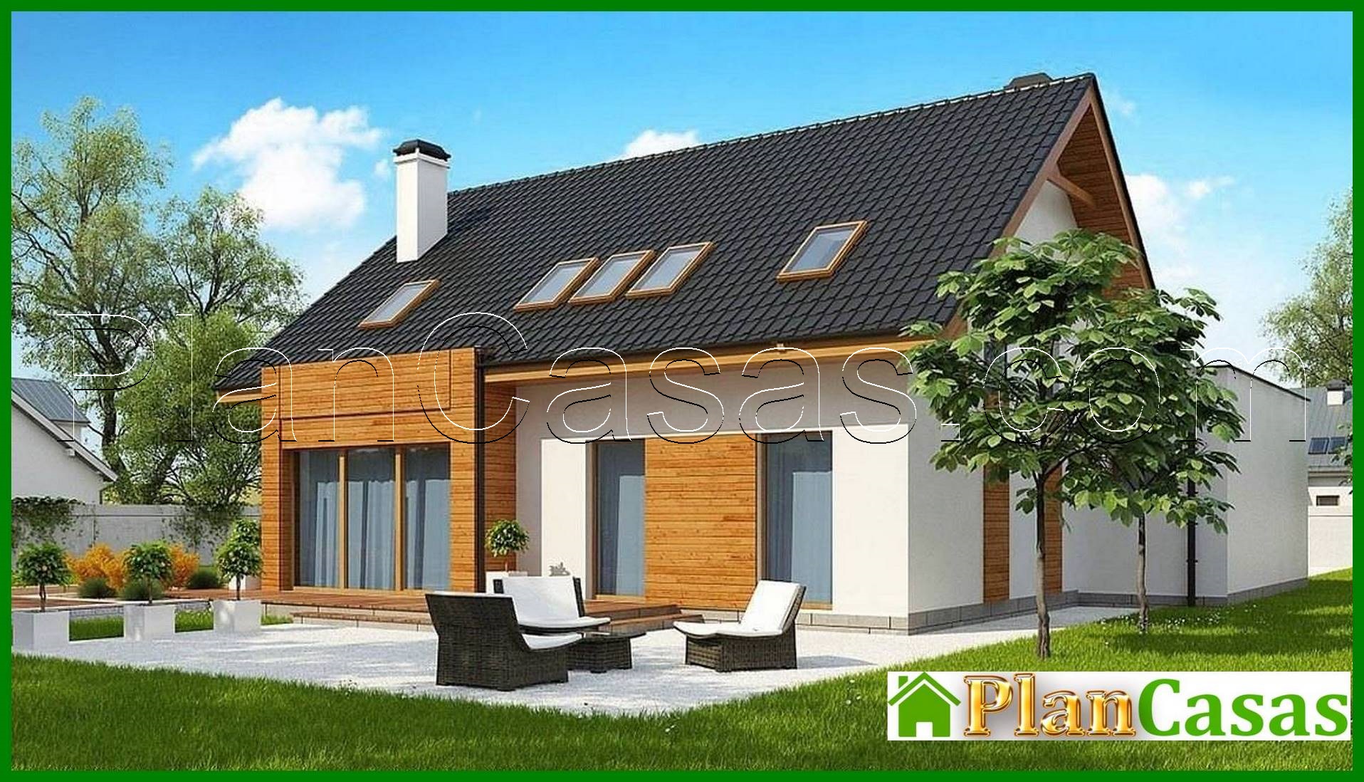 Visualization gallery - Two-storey cottage with an area of ​​more than 200 m2