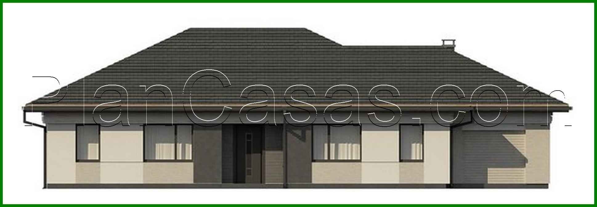 Visualization gallery - One-story cottage for a narrow plot