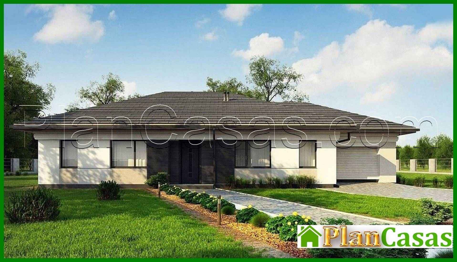 Visualization gallery - One-story cottage for a narrow plot