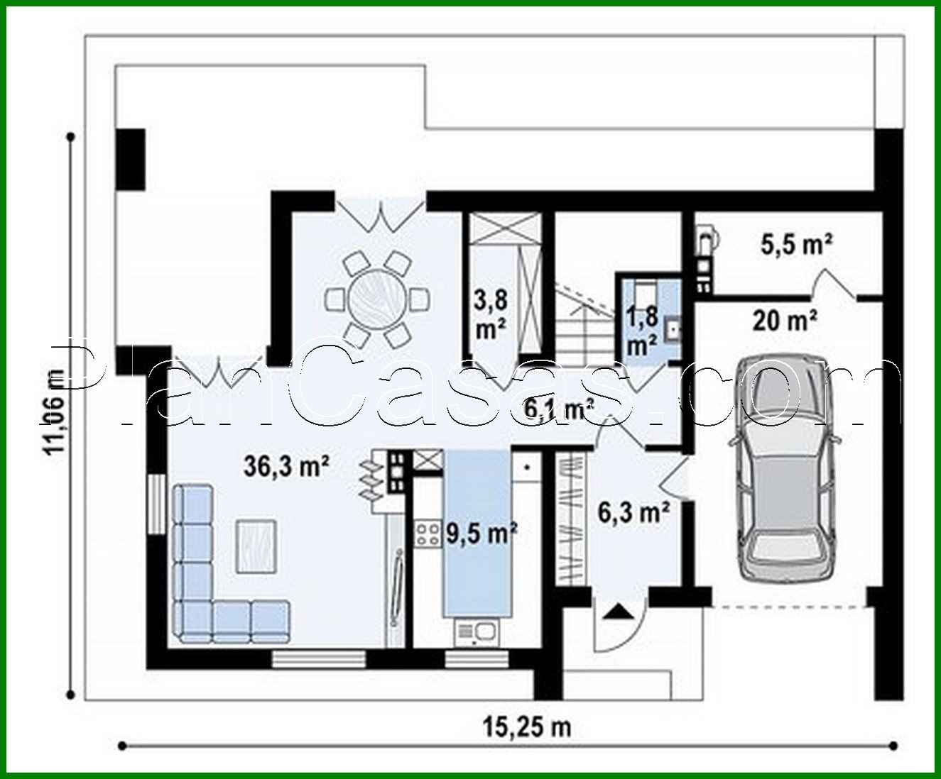 Galería de visualizaciones - Proyecto interesante con una gran terraza sobre el garaje
