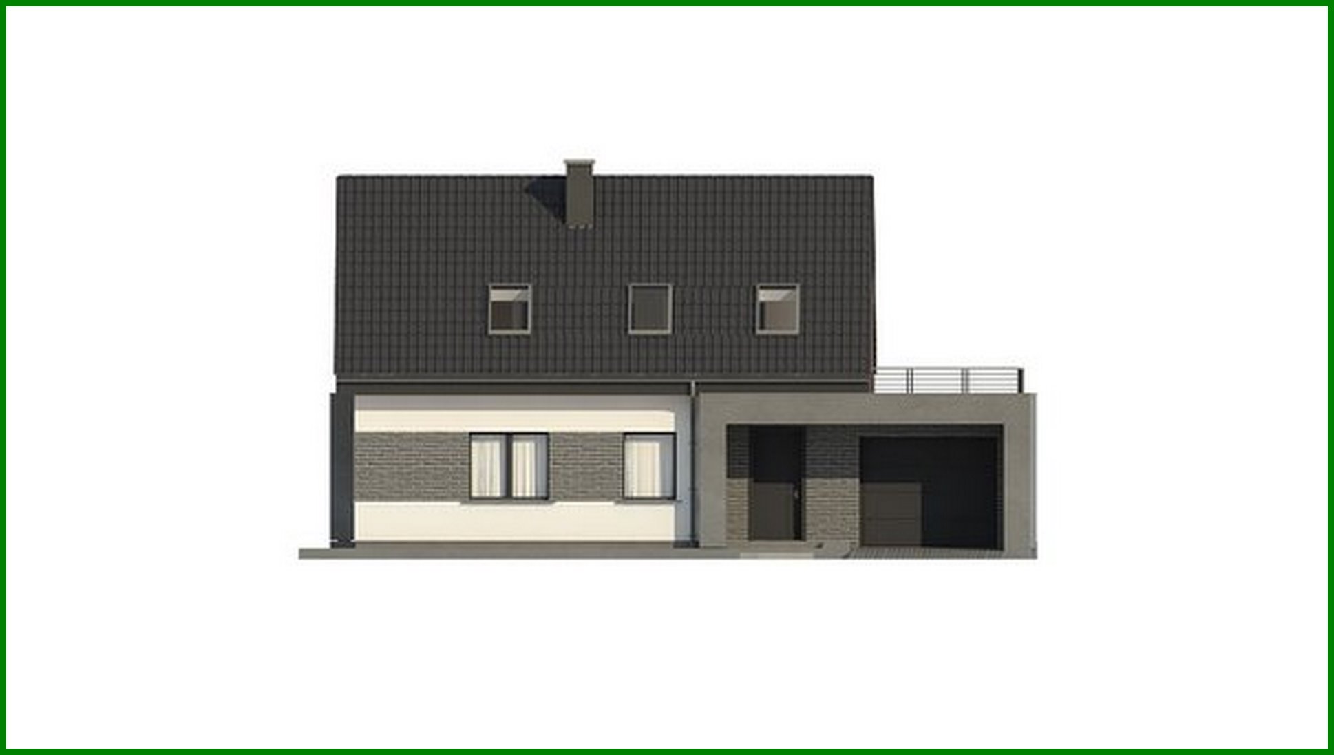 Galería de visualizaciones - Proyecto interesante con una gran terraza sobre el garaje