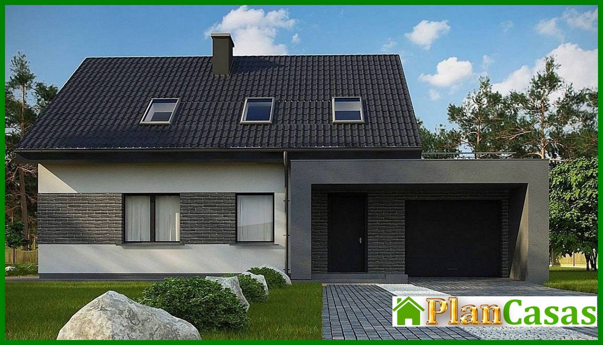 Galería de visualizaciones - Proyecto interesante con una gran terraza sobre el garaje