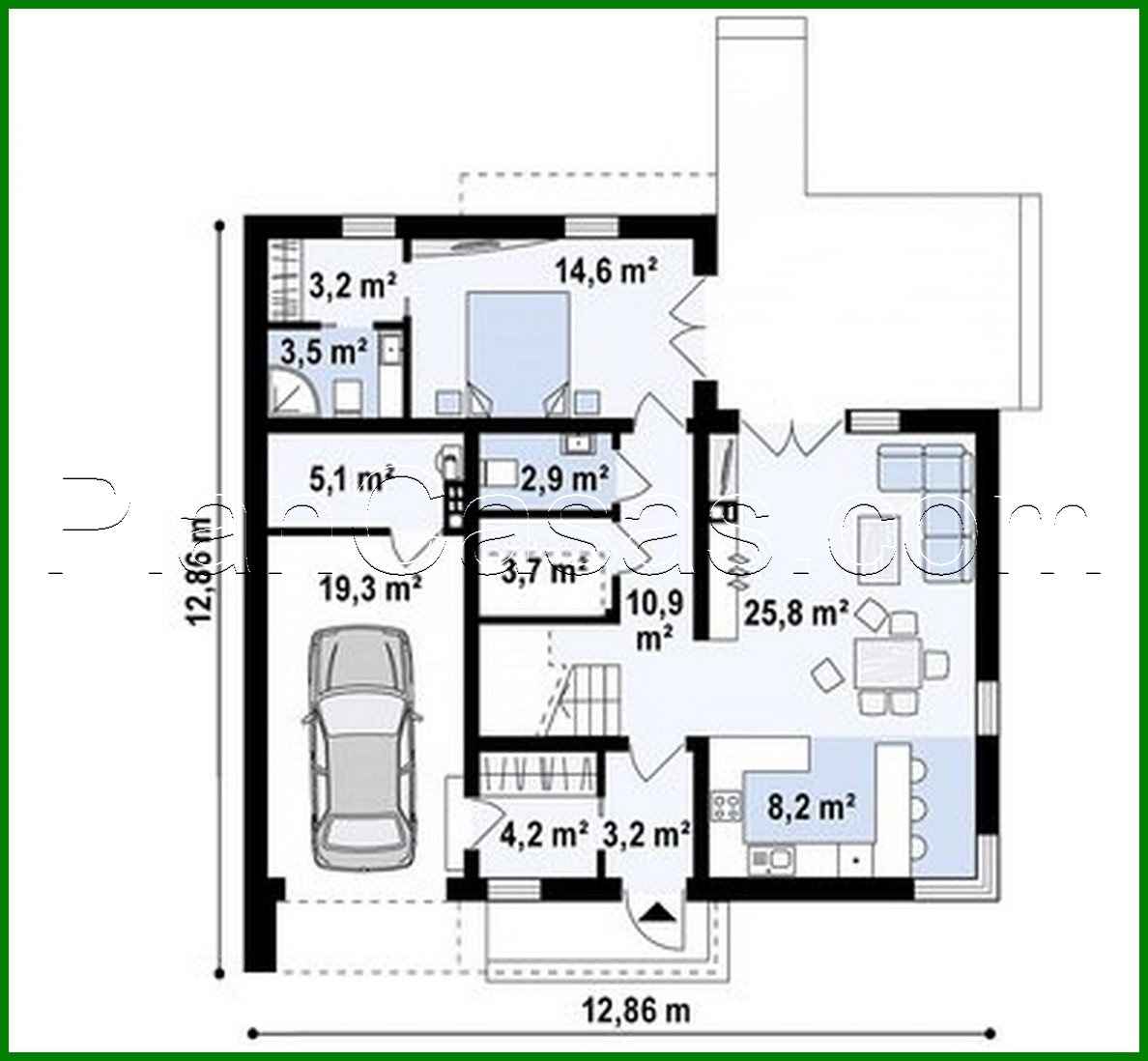 Galería de visualizaciones - Cabaña moderna con un área de hasta 150 m²