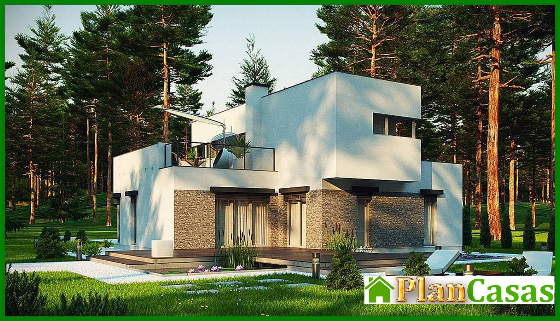 Galería de visualizaciones - Cabaña moderna con un área de hasta 150 m²