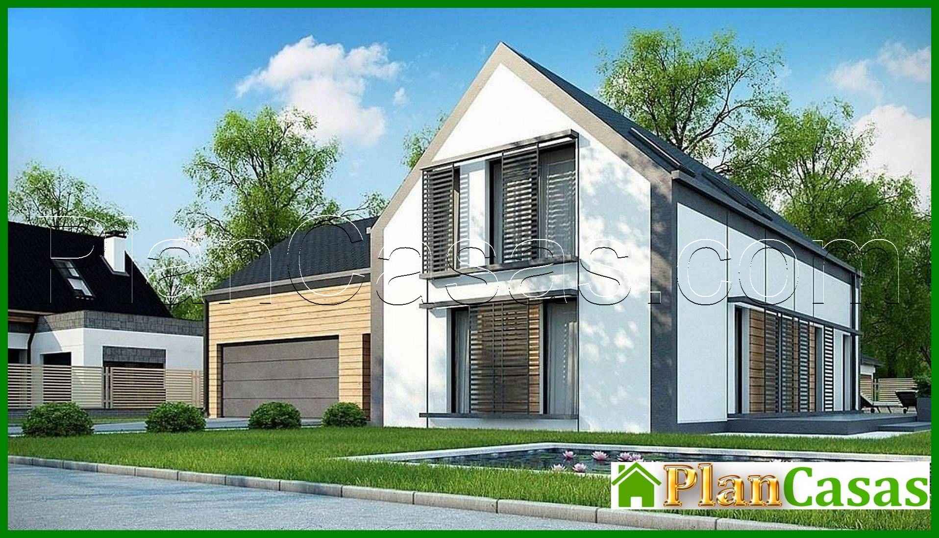 Galería de visualizaciones - Cabaña con ático y garaje para dos coches