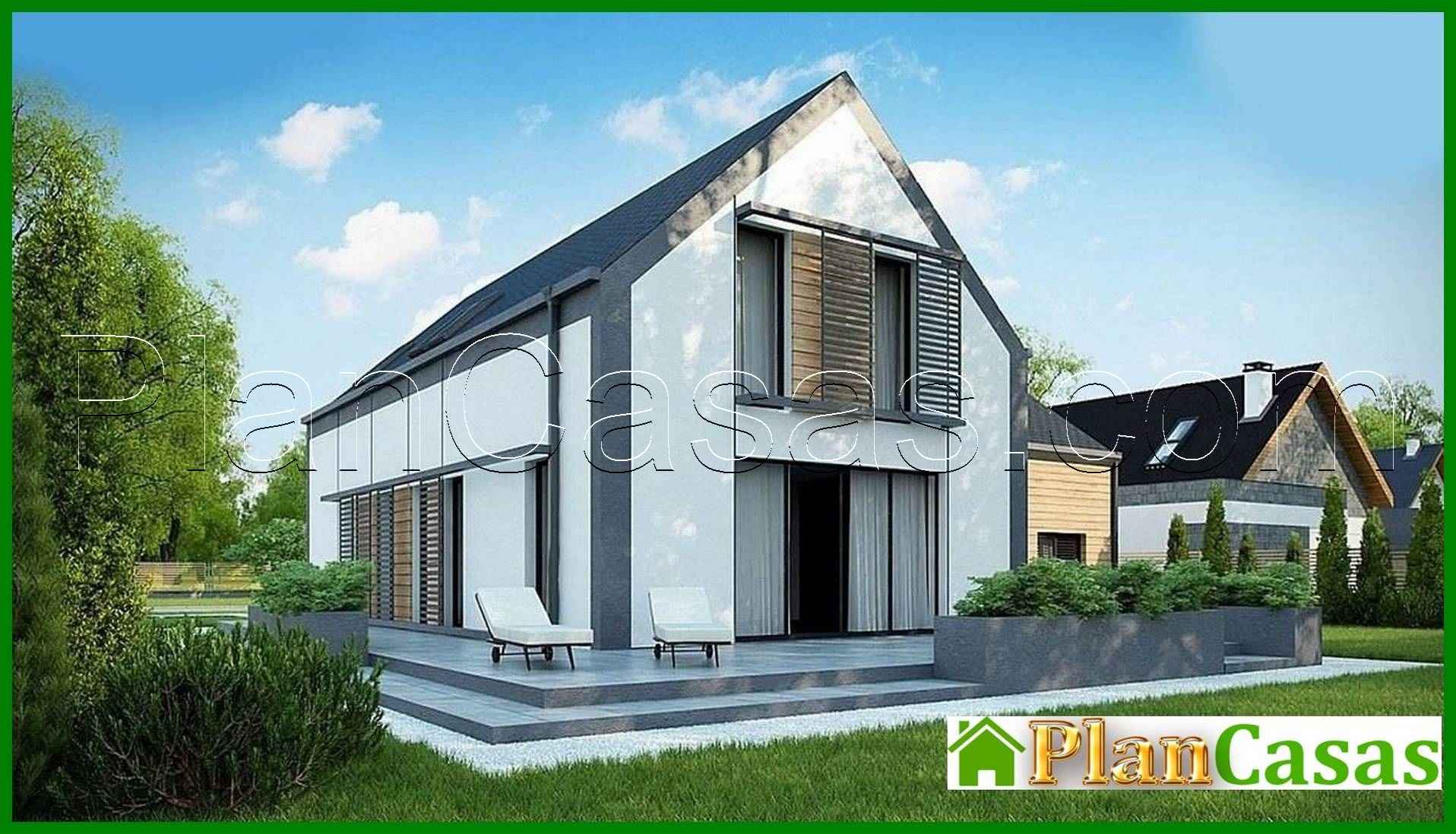 Galería de visualizaciones - Cabaña con ático y garaje para dos coches