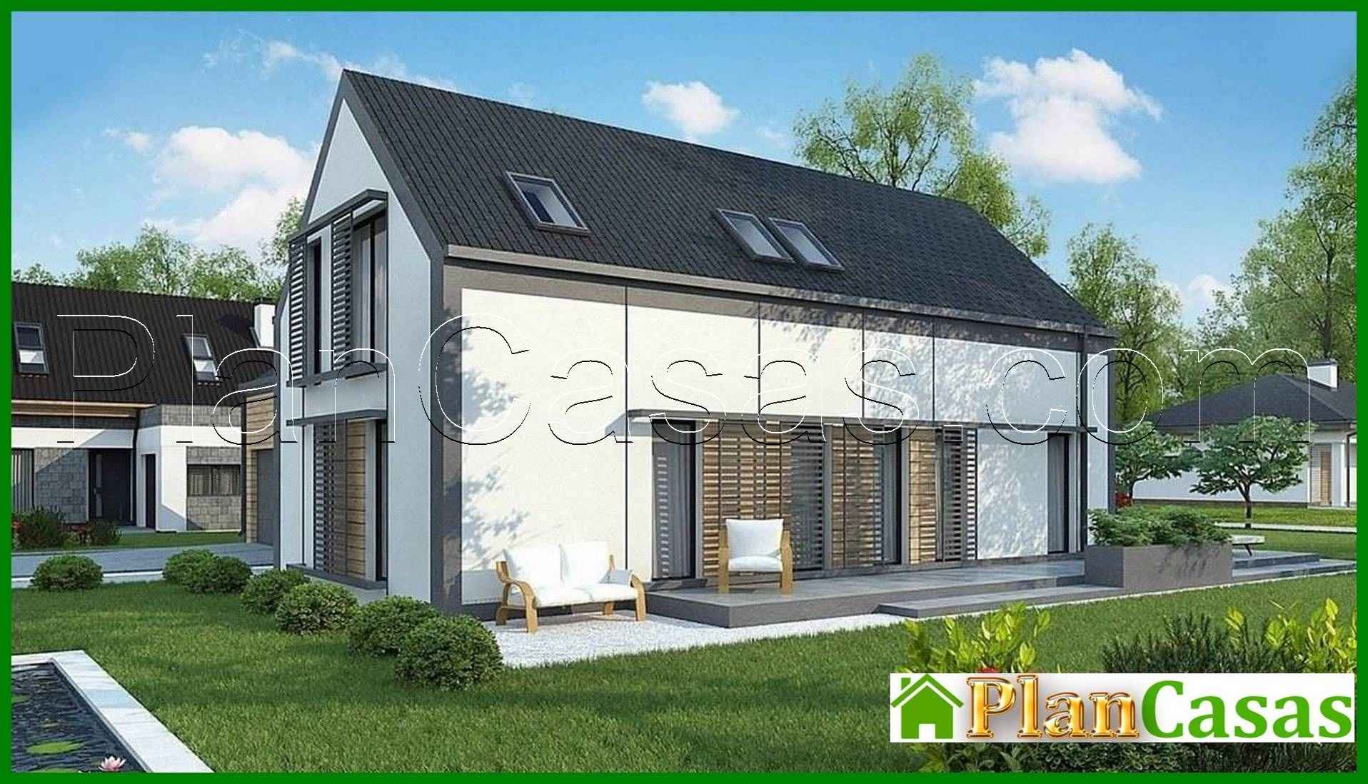 Galería de visualizaciones - Cabaña con ático y garaje para dos coches