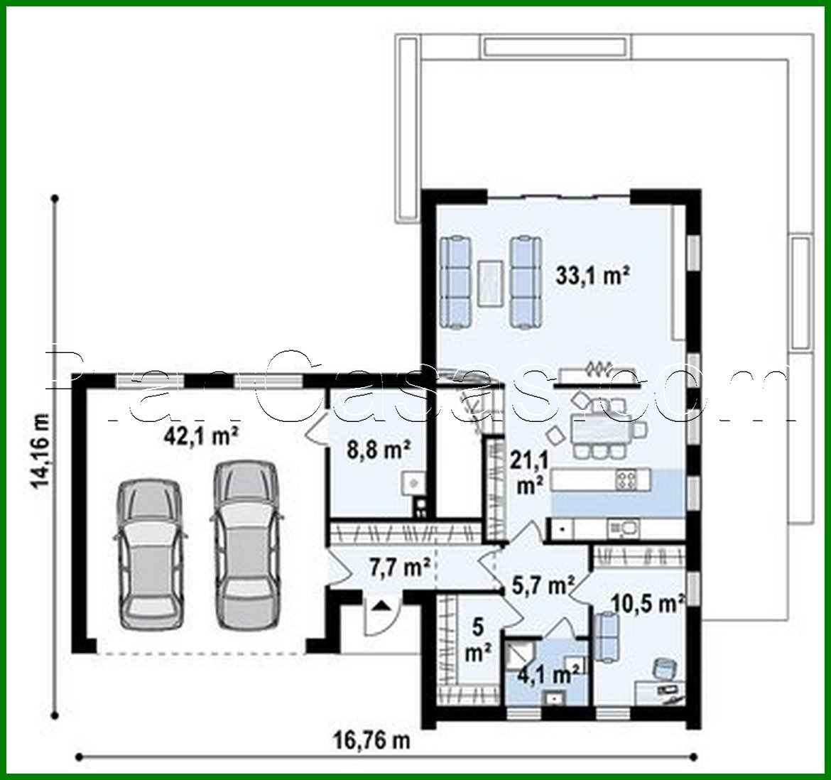 Galería de visualizaciones - Cabaña con ático y garaje para dos coches