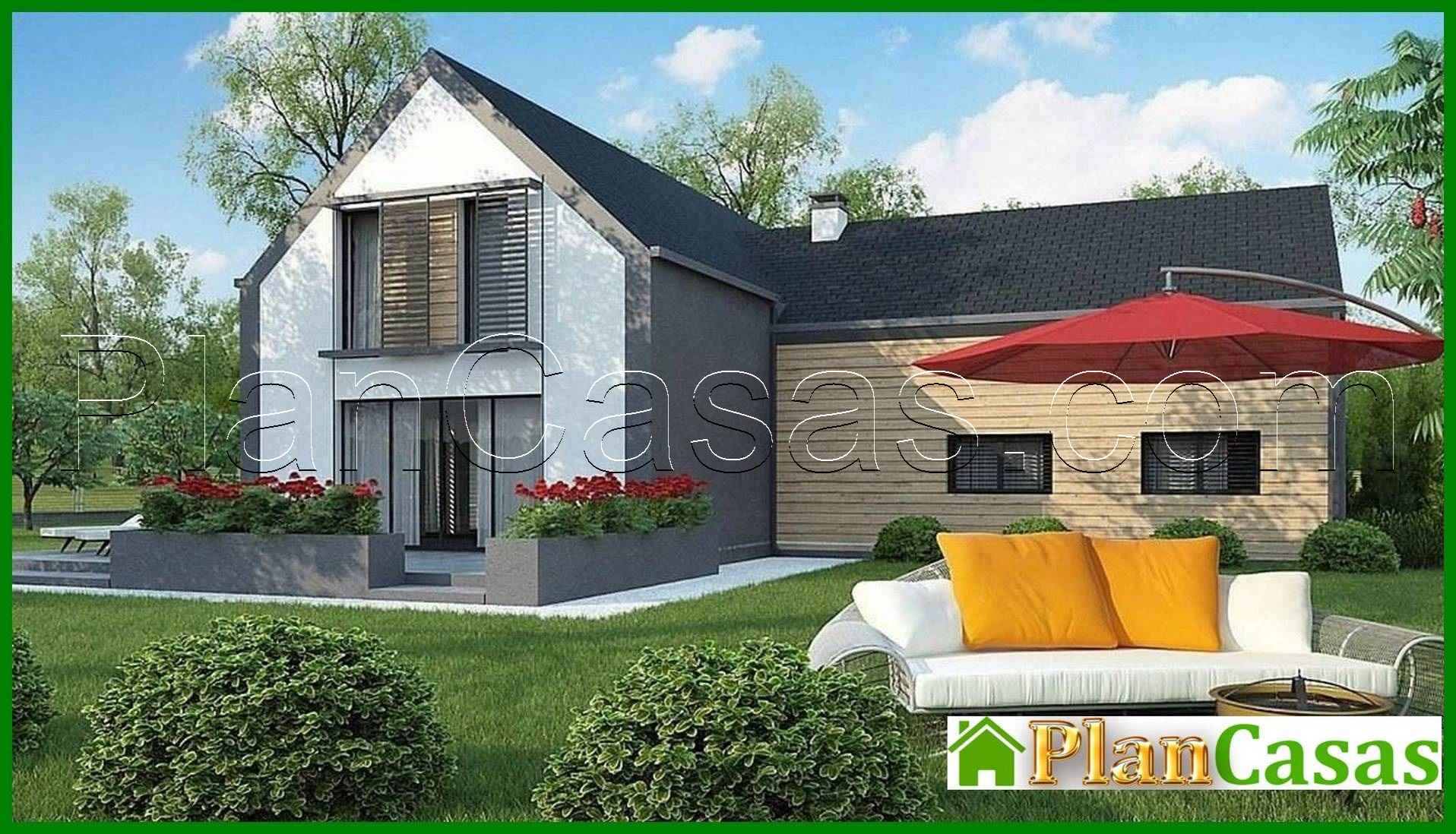 Galería de visualizaciones - Cabaña con ático y garaje para dos coches