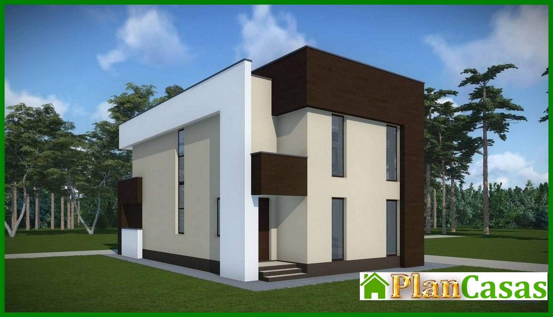 Galería de visualizaciones - Diseño arquitectónico de una cabaña ultramoderna de dos plantas