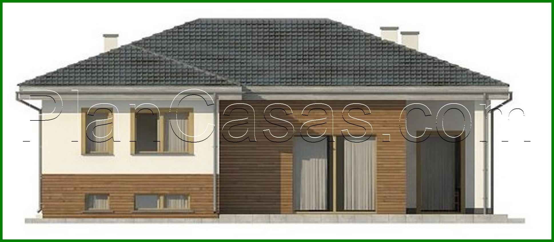 Galería de visualizaciones - Proyecto de casa con garaje en el sótano