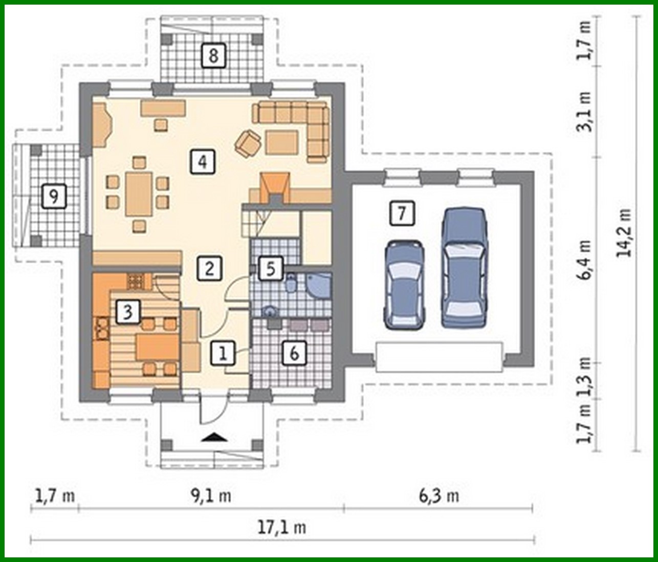 Galería de visualizaciones - Casa preciosa con garaje