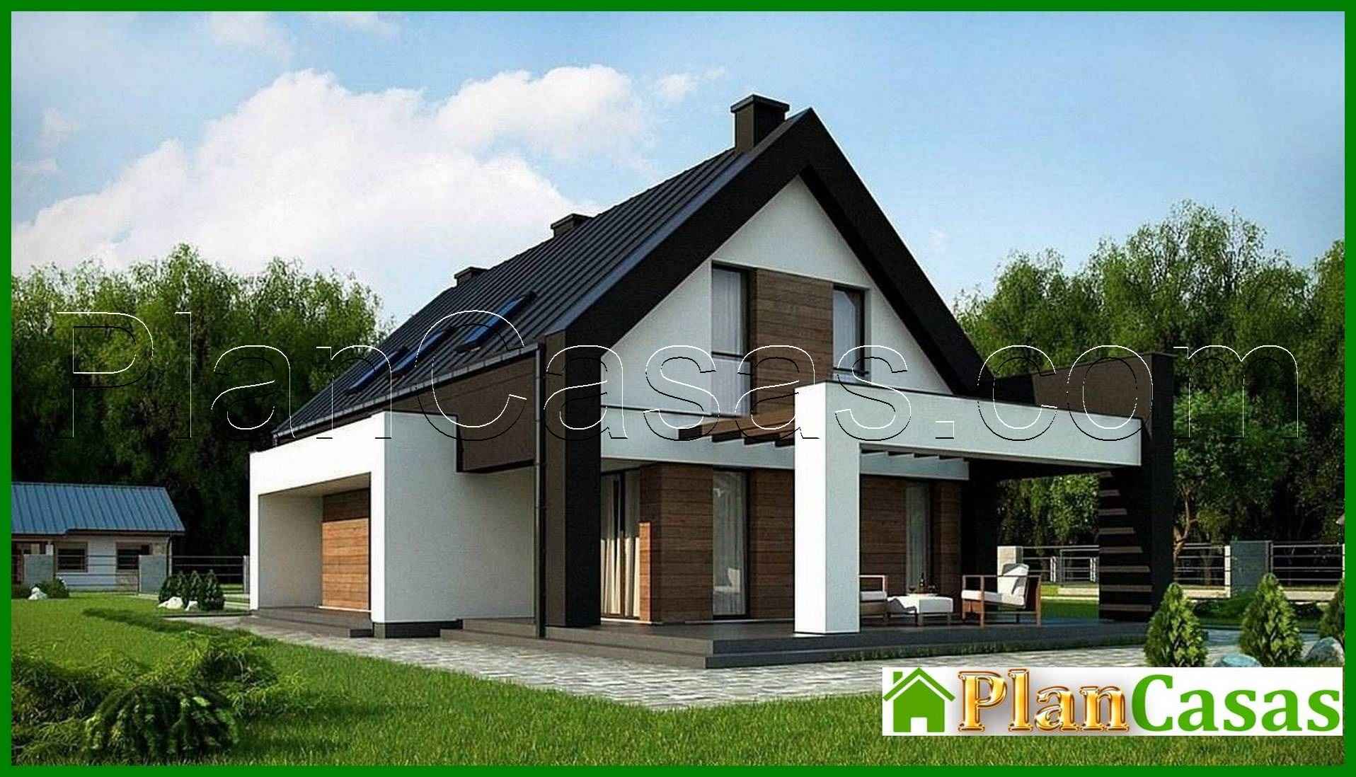 Visualization gallery - Project for the construction of a compact house for a narrow plot