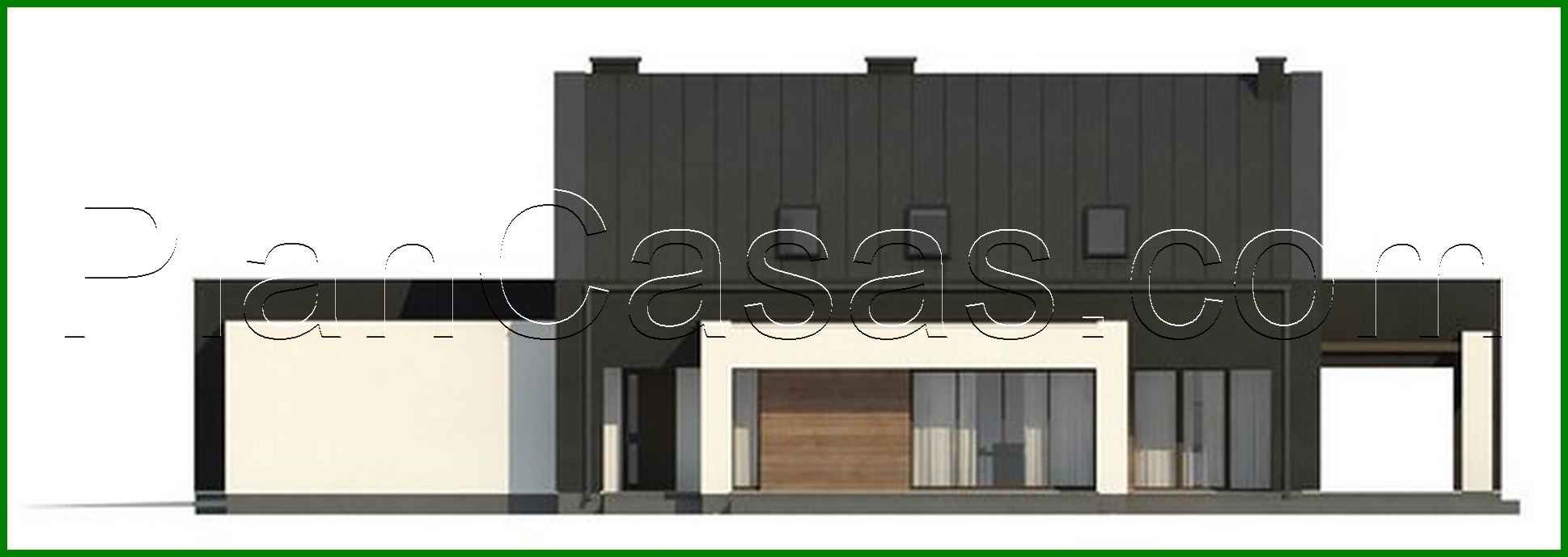 Visualization gallery - Project for the construction of a compact house for a narrow plot