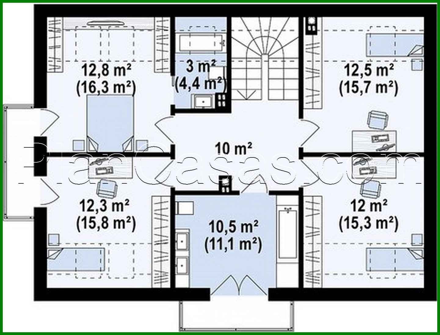Galería de visualizaciones - Cabaña de dos plantas en estilo clásico con un toque ecléctico de cubismo