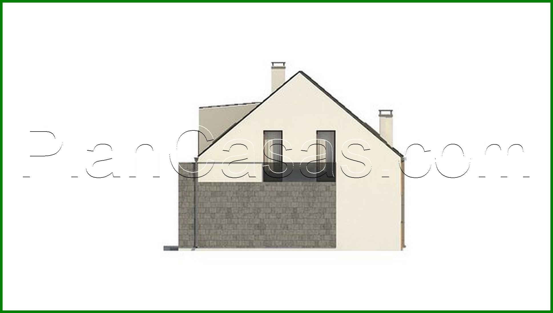 Galería de visualizaciones - Cabaña de dos plantas en estilo clásico con un toque ecléctico de cubismo