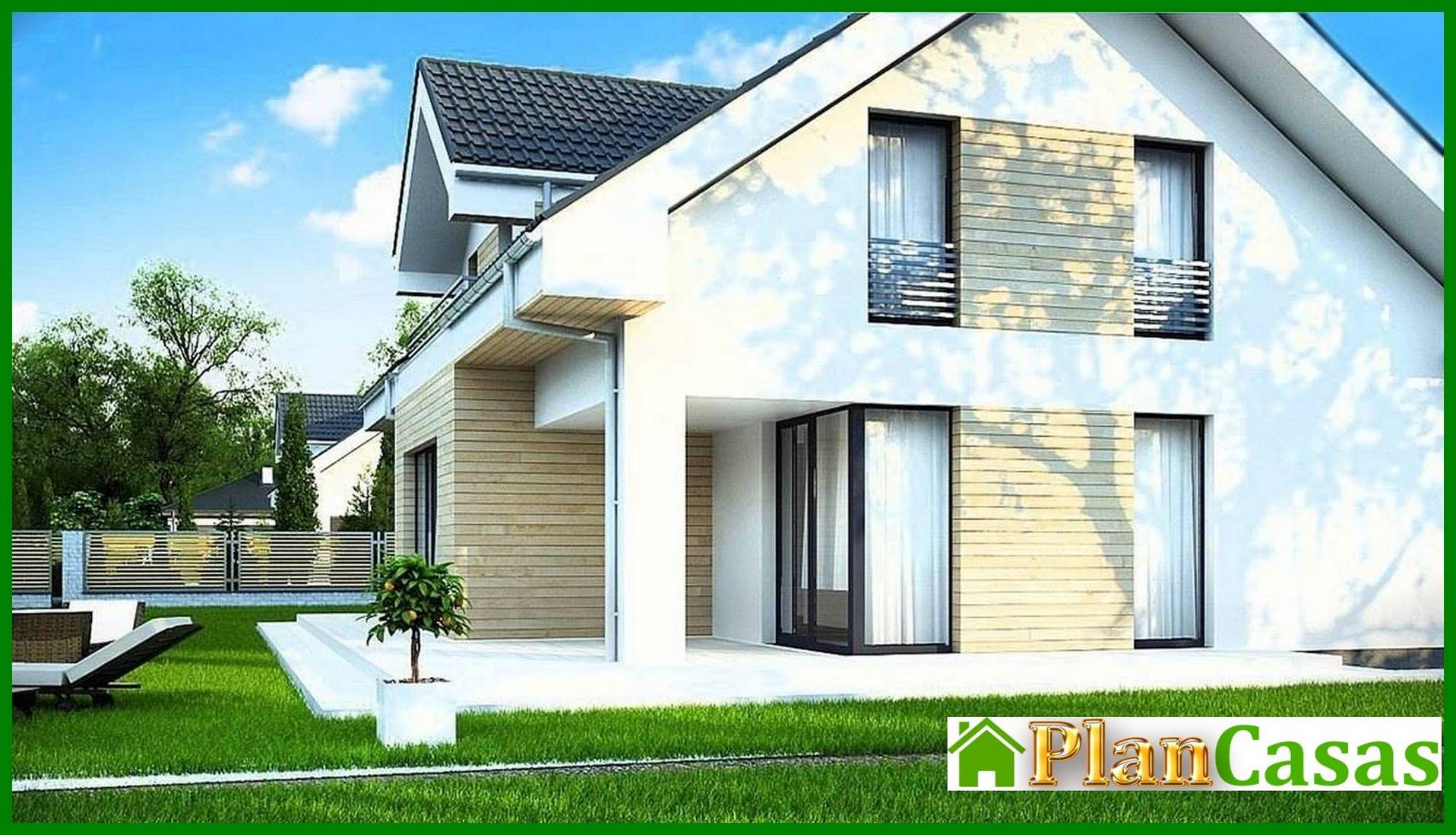 Galería de visualizaciones - Proyecto de casa sencilla con ático