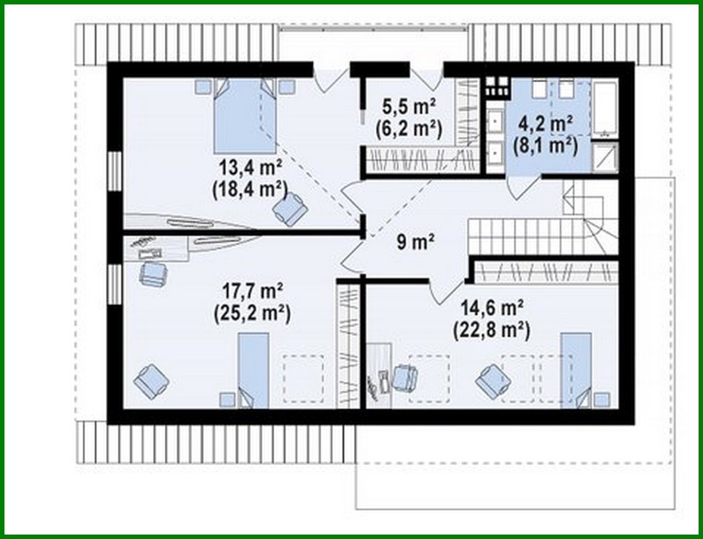 Galería de visualizaciones - Proyecto de casa sencilla con ático