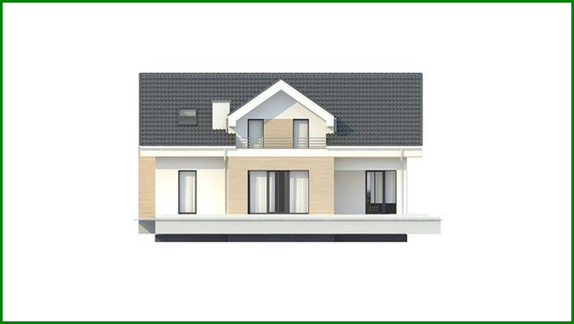 Galería de visualizaciones - Proyecto de casa sencilla con ático