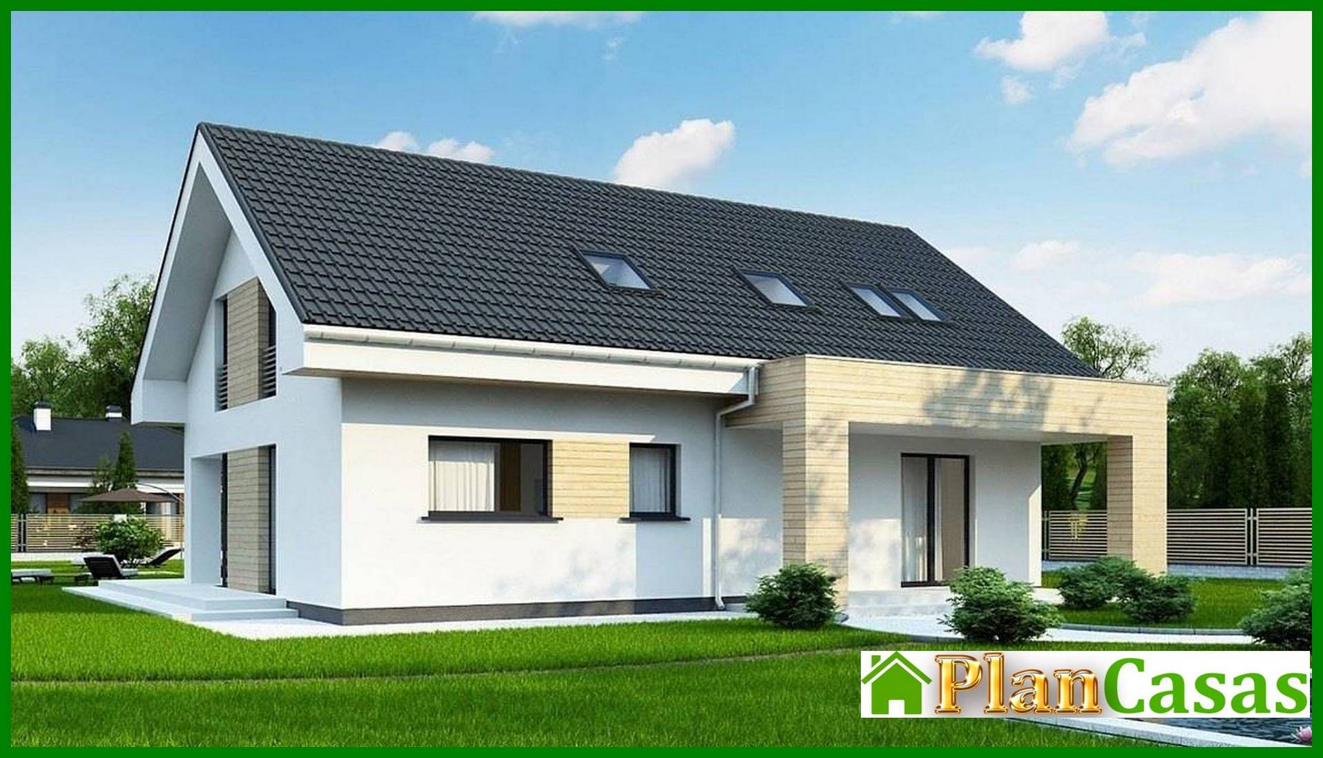 Galería de visualizaciones - Proyecto de casa sencilla con ático