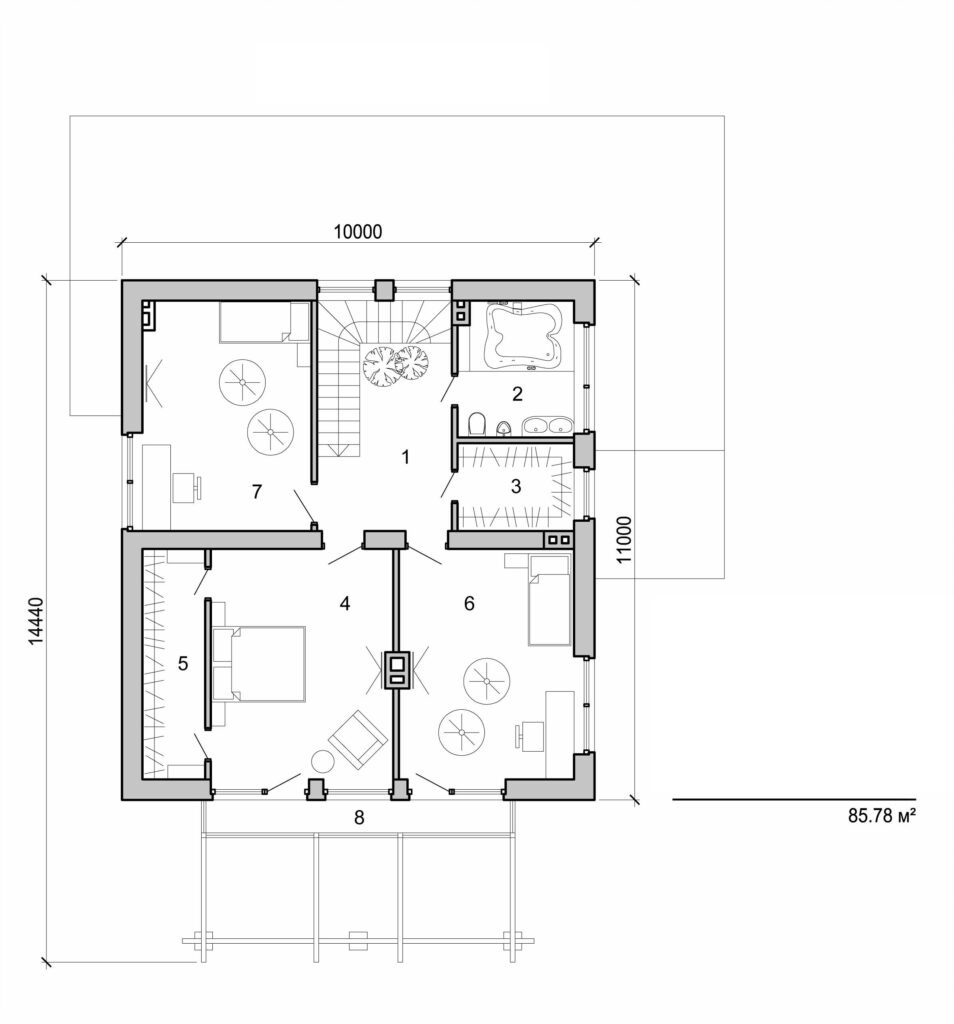 Galería de visualizaciones - Casa de dos plantas