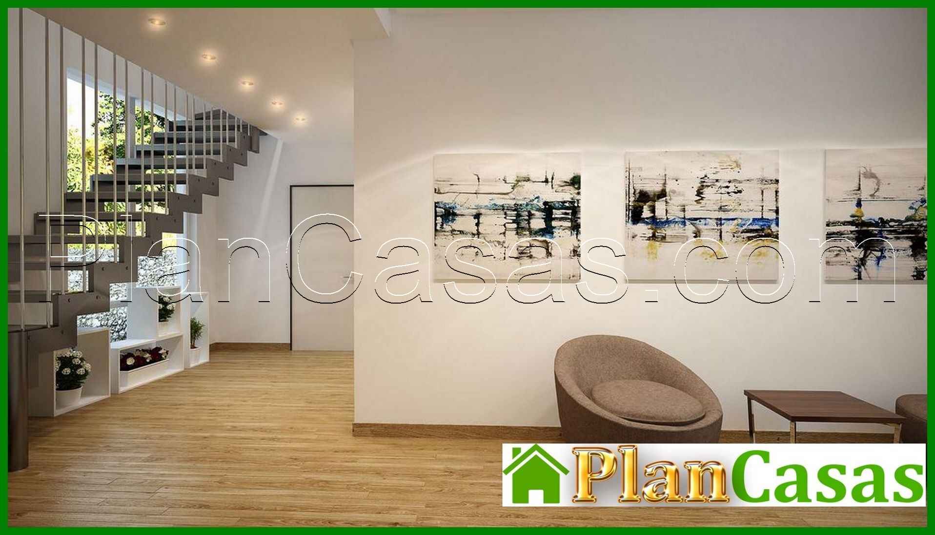 Galería de visualizaciones - Plano de un edificio residencial moderno lleno de luz