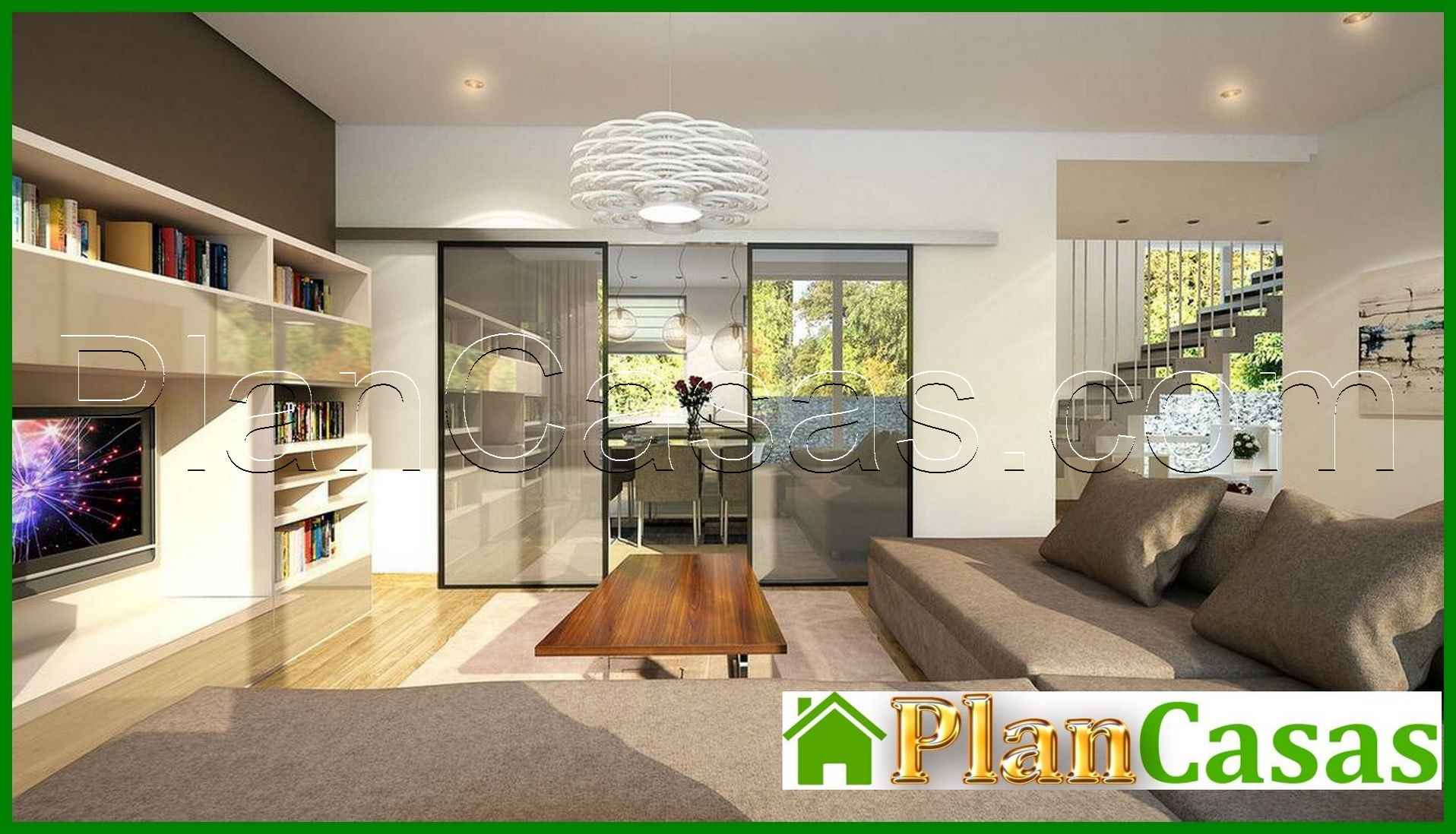 Galería de visualizaciones - Plano de un edificio residencial moderno lleno de luz