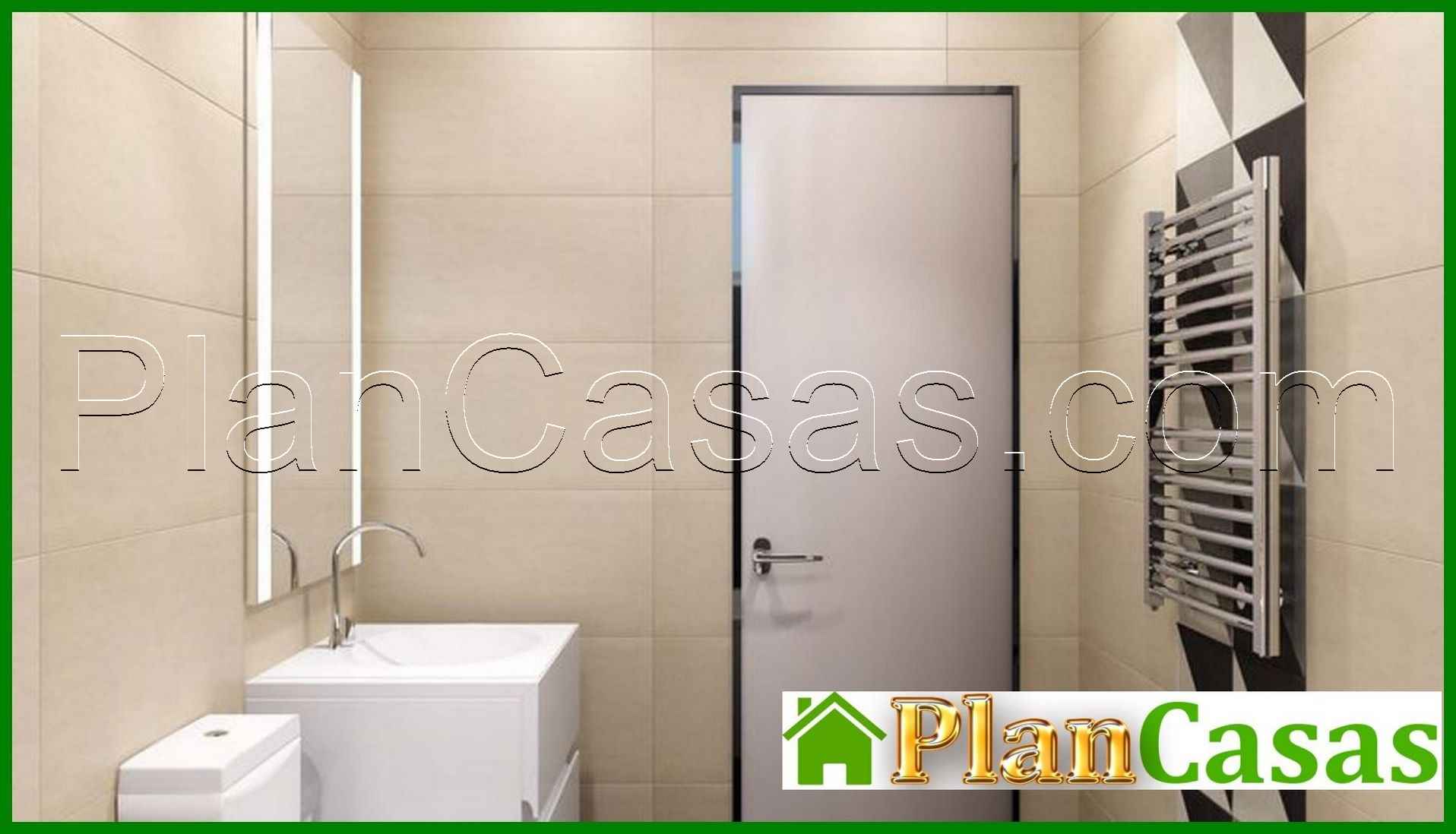 Galería de visualizaciones - Plano de un edificio residencial moderno lleno de luz