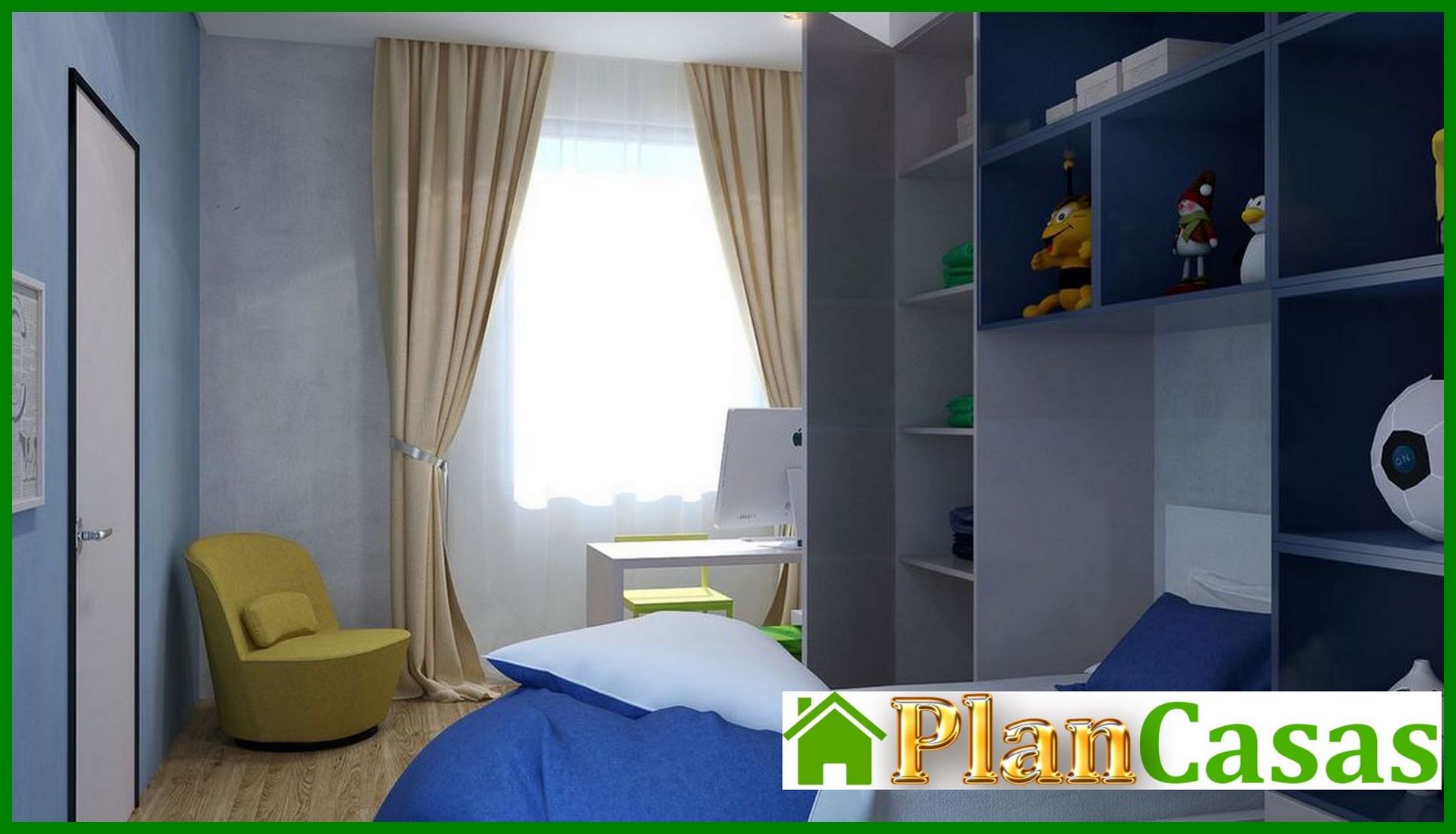 Galería de visualizaciones - Plano de un edificio residencial moderno lleno de luz