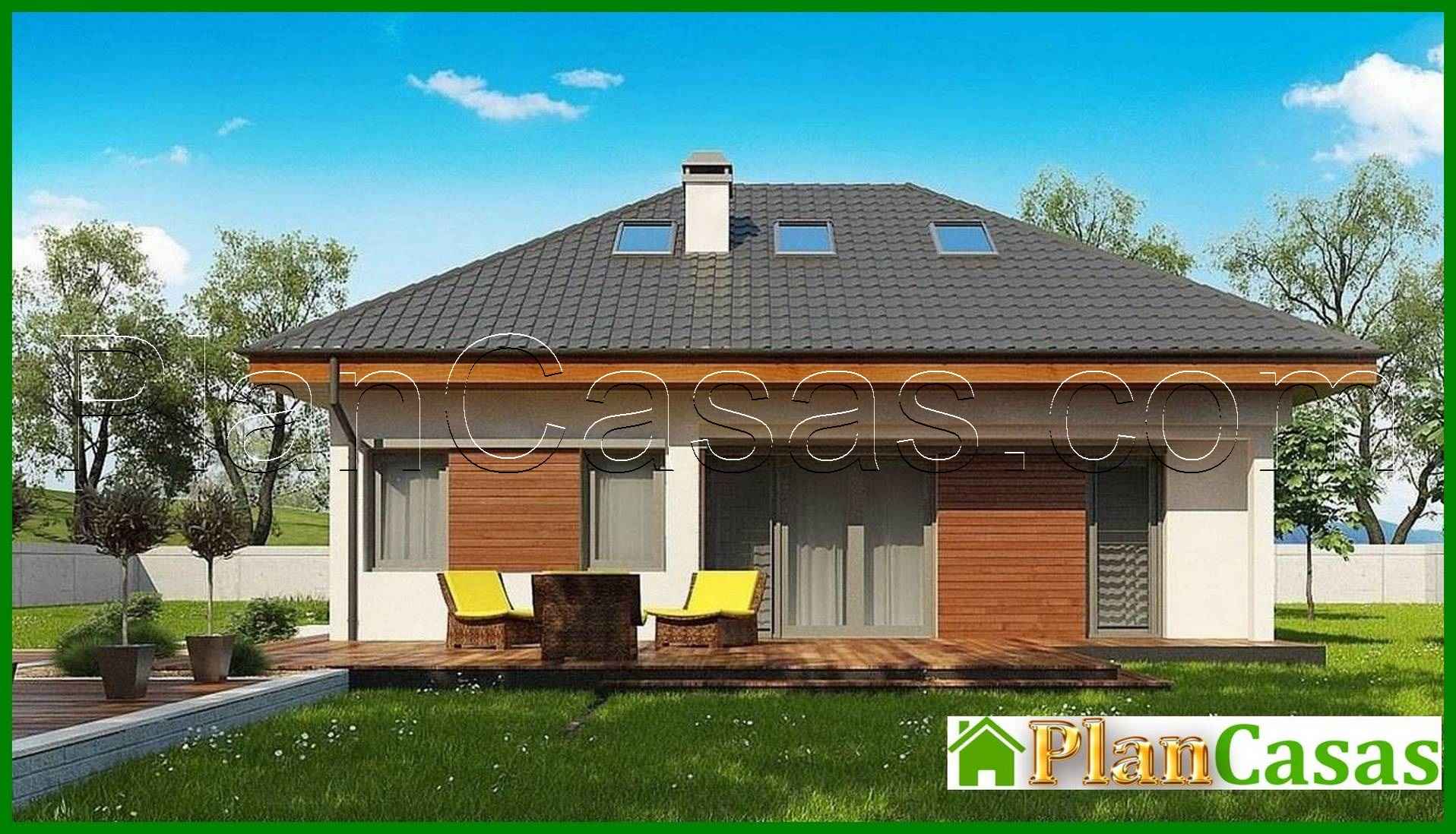 Galería de visualizaciones - Proyecto clásico de una casa de campo de 10 x 12