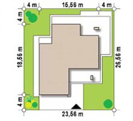 Galería de visualizaciones - Cabaña moderna de dos plantas con techo plano y garaje para dos coches