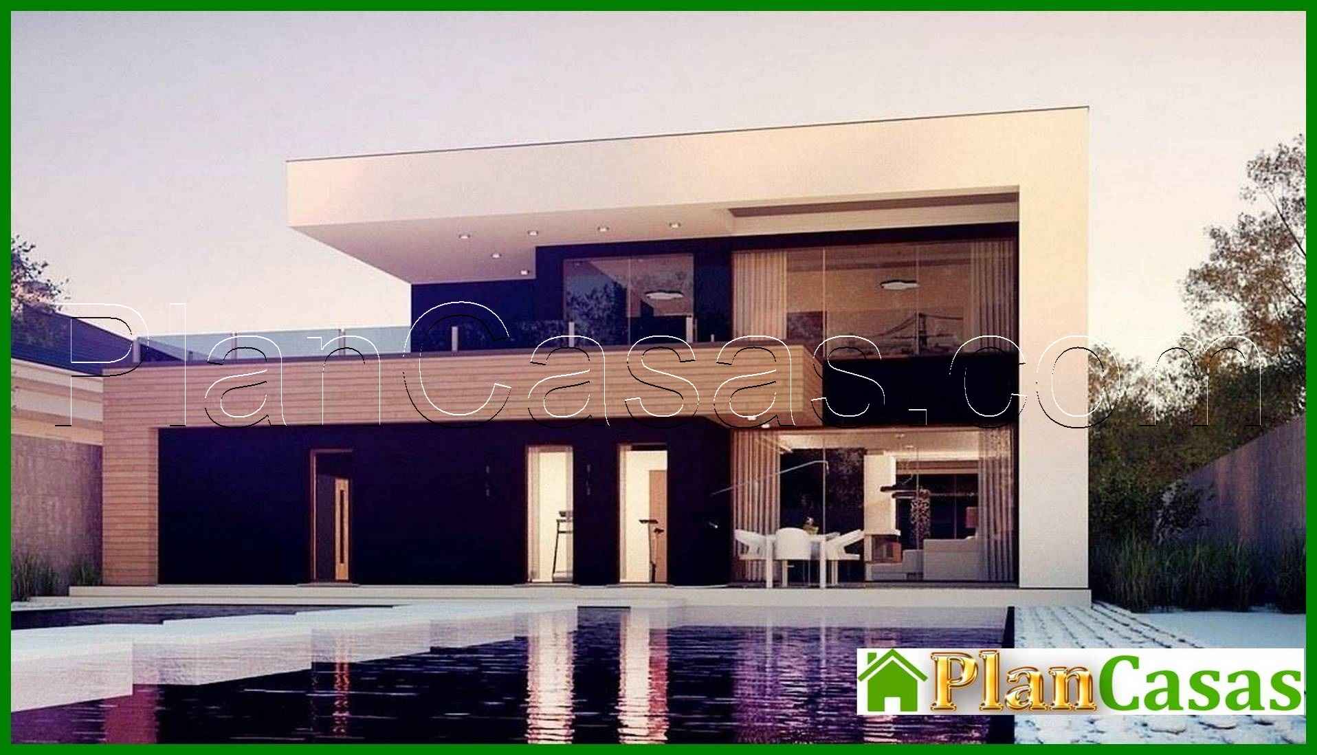 Flat two-story country house