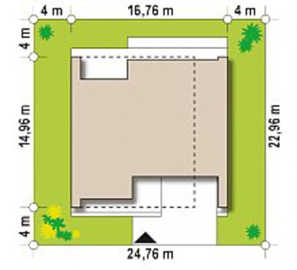 Visualization gallery - Flat two-story country house