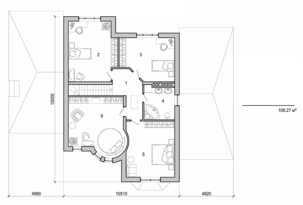 Galería de visualizaciones - Casa tipo castillo