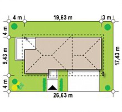 Galería de visualizaciones - Cabaña moderna de dos plantas con garaje en el anexo