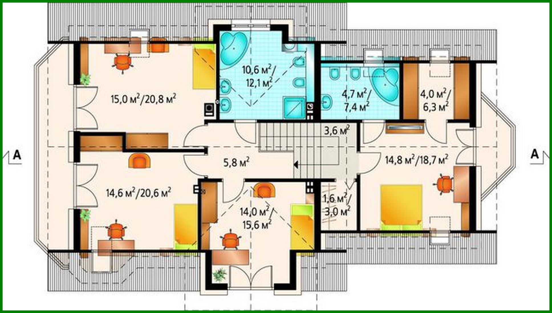 Galería de visualizaciones - Proyecto de una elegante casa de campo de mayor confort