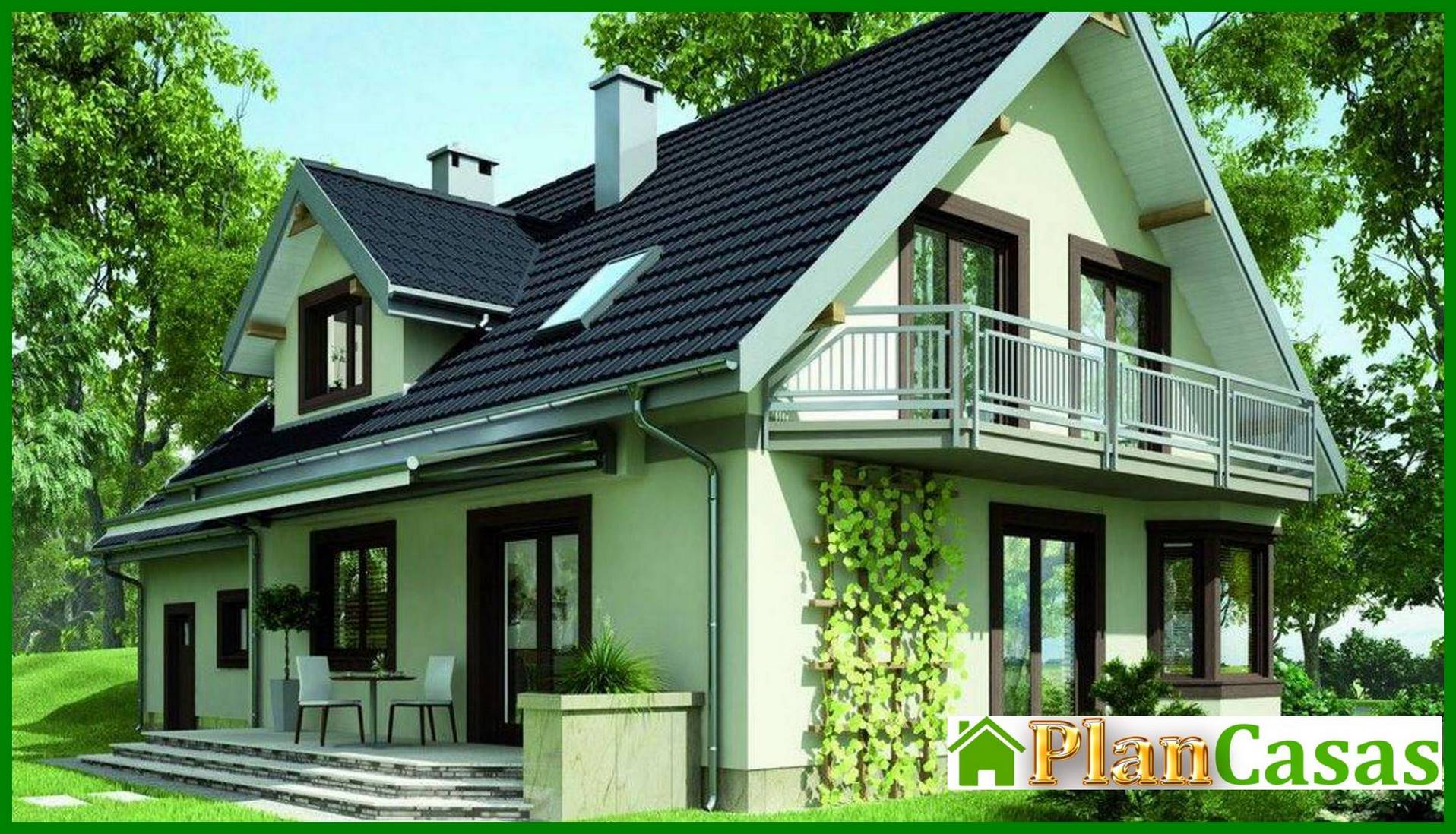 Galería de visualizaciones - Proyecto de una elegante casa de campo de mayor confort