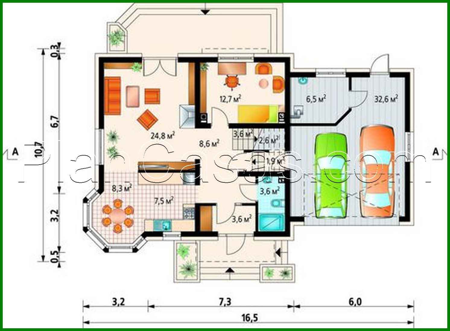 Galería de visualizaciones - Proyecto de una elegante casa de campo de mayor confort