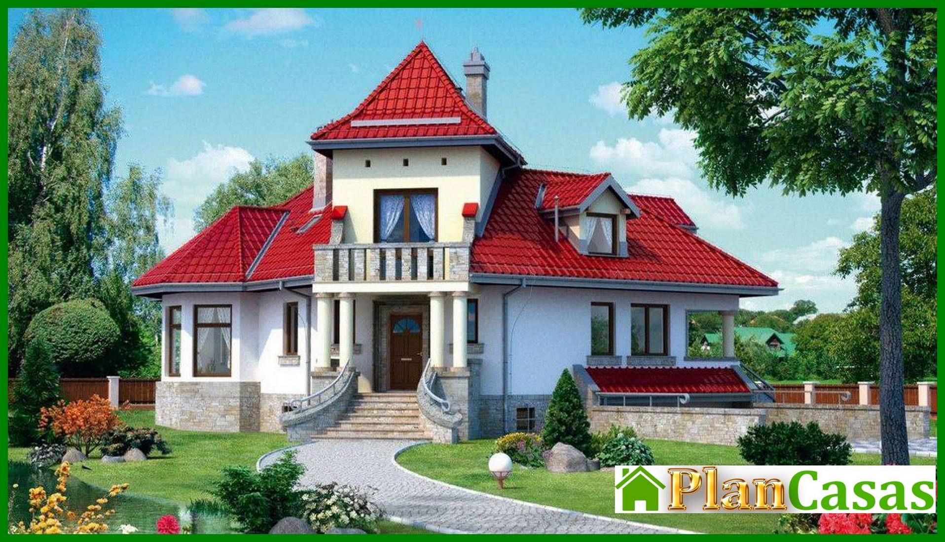 Plan of the mansion with an area of ​​231 square meters. m in a modern European style