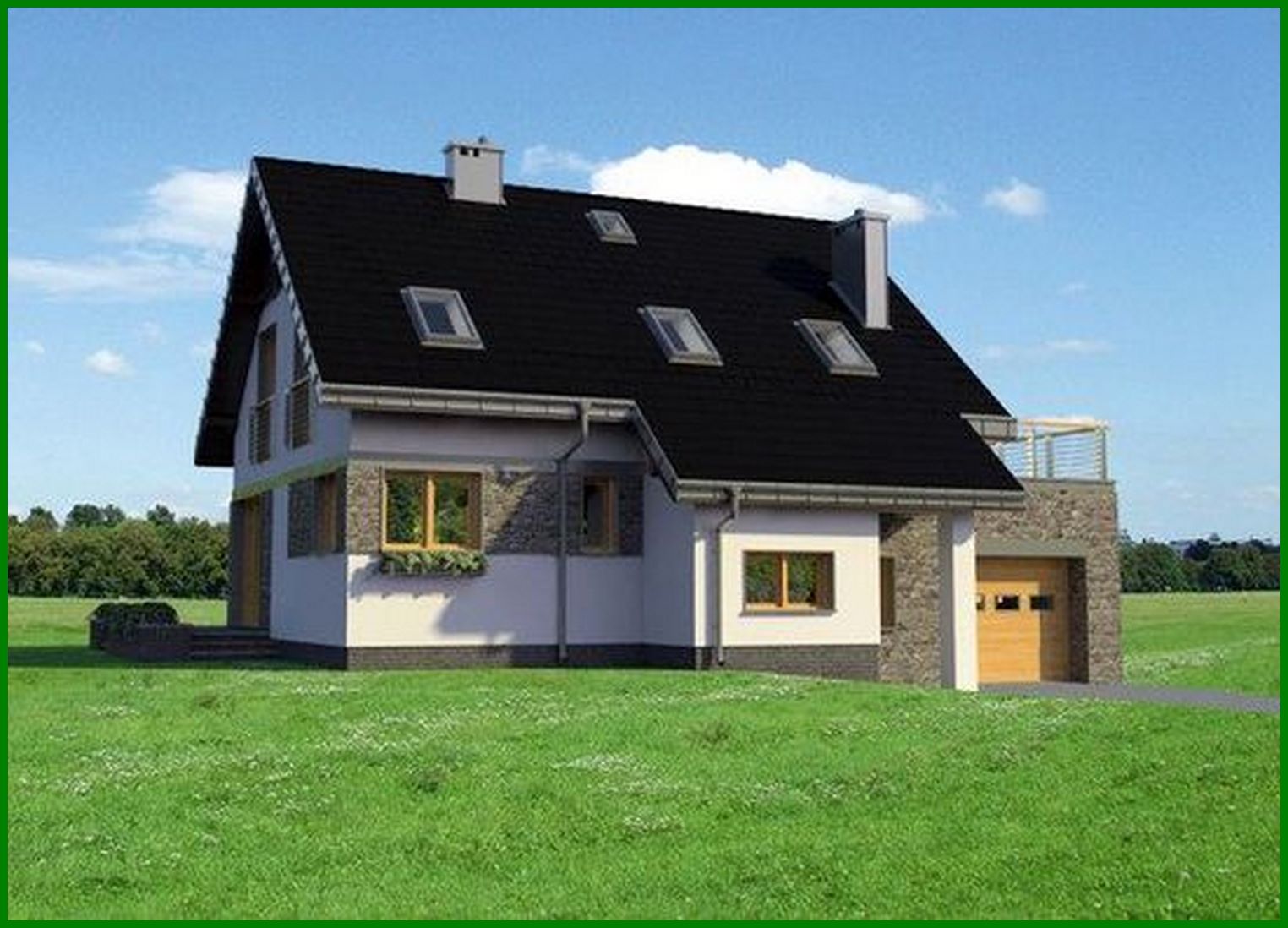 Galería de visualizaciones - Villa rural elegante con una bonita terraza en esquina