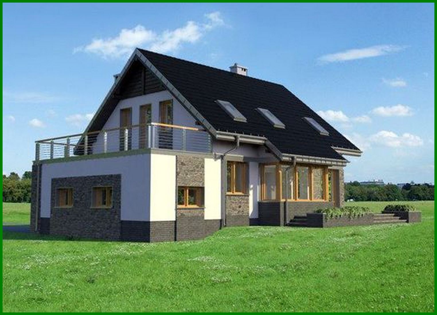 Galería de visualizaciones - Villa rural elegante con una bonita terraza en esquina