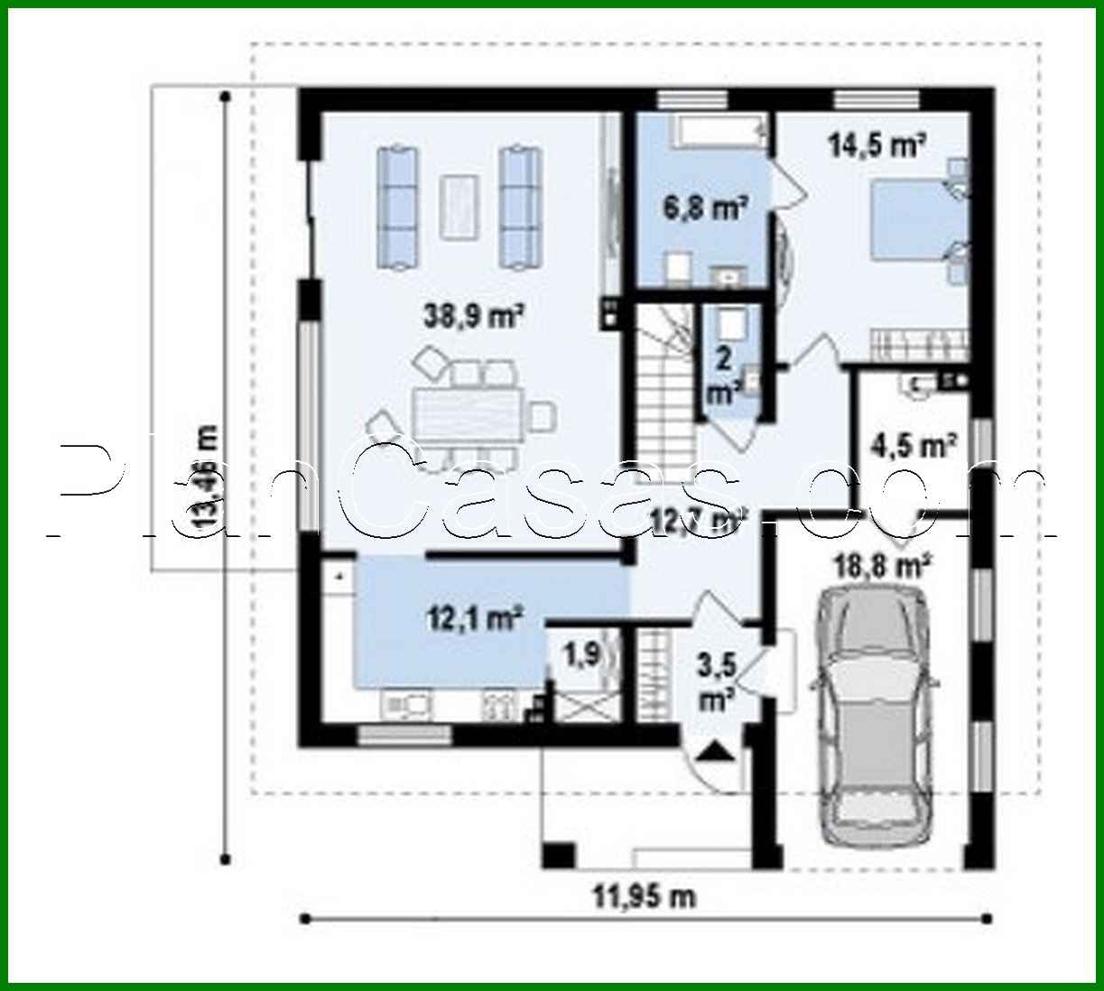 Galería de visualizaciones - Proyecto clasico de una finca campestre con atico y garaje