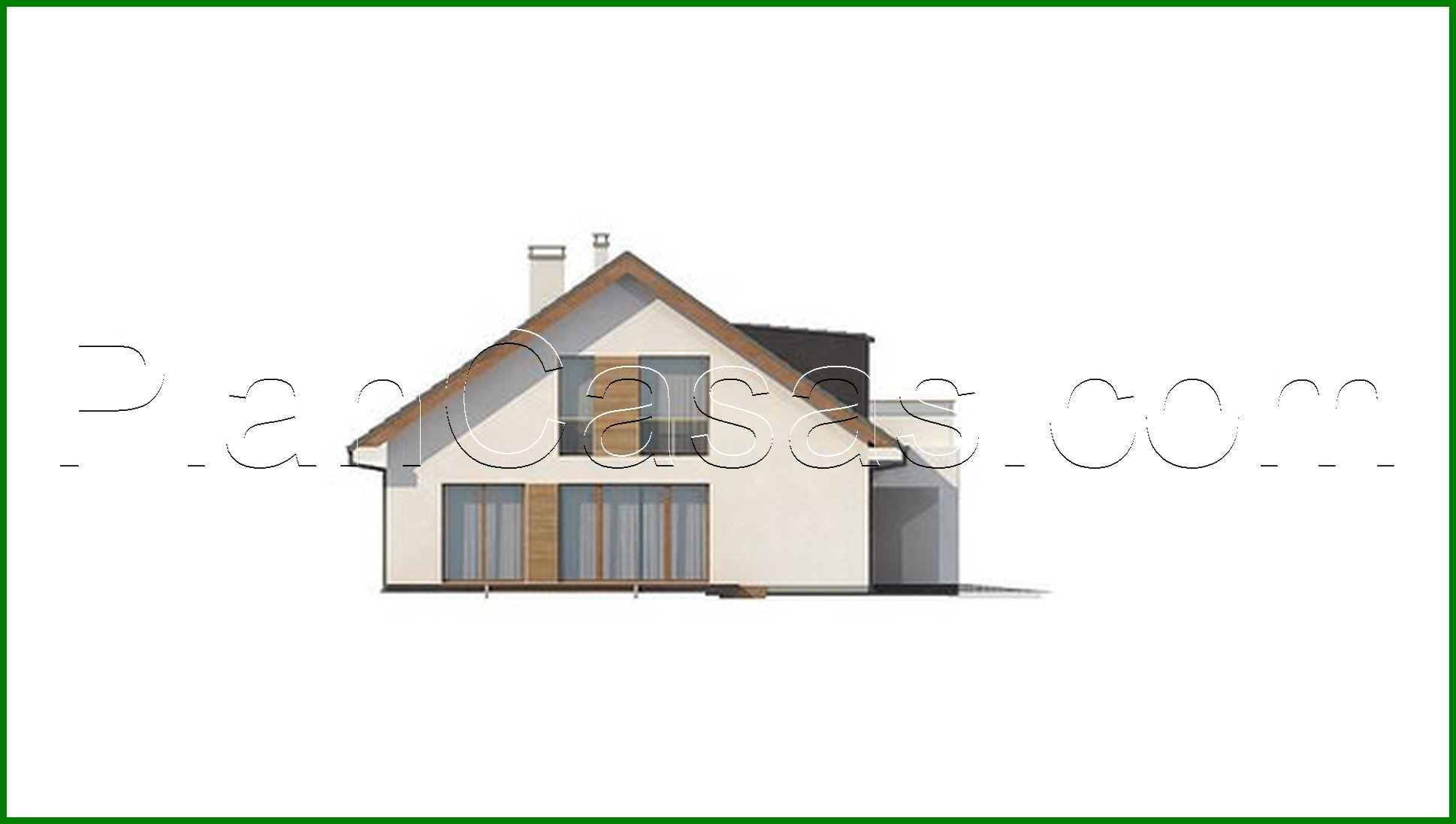 Galería de visualizaciones - Proyecto clasico de una finca campestre con atico y garaje