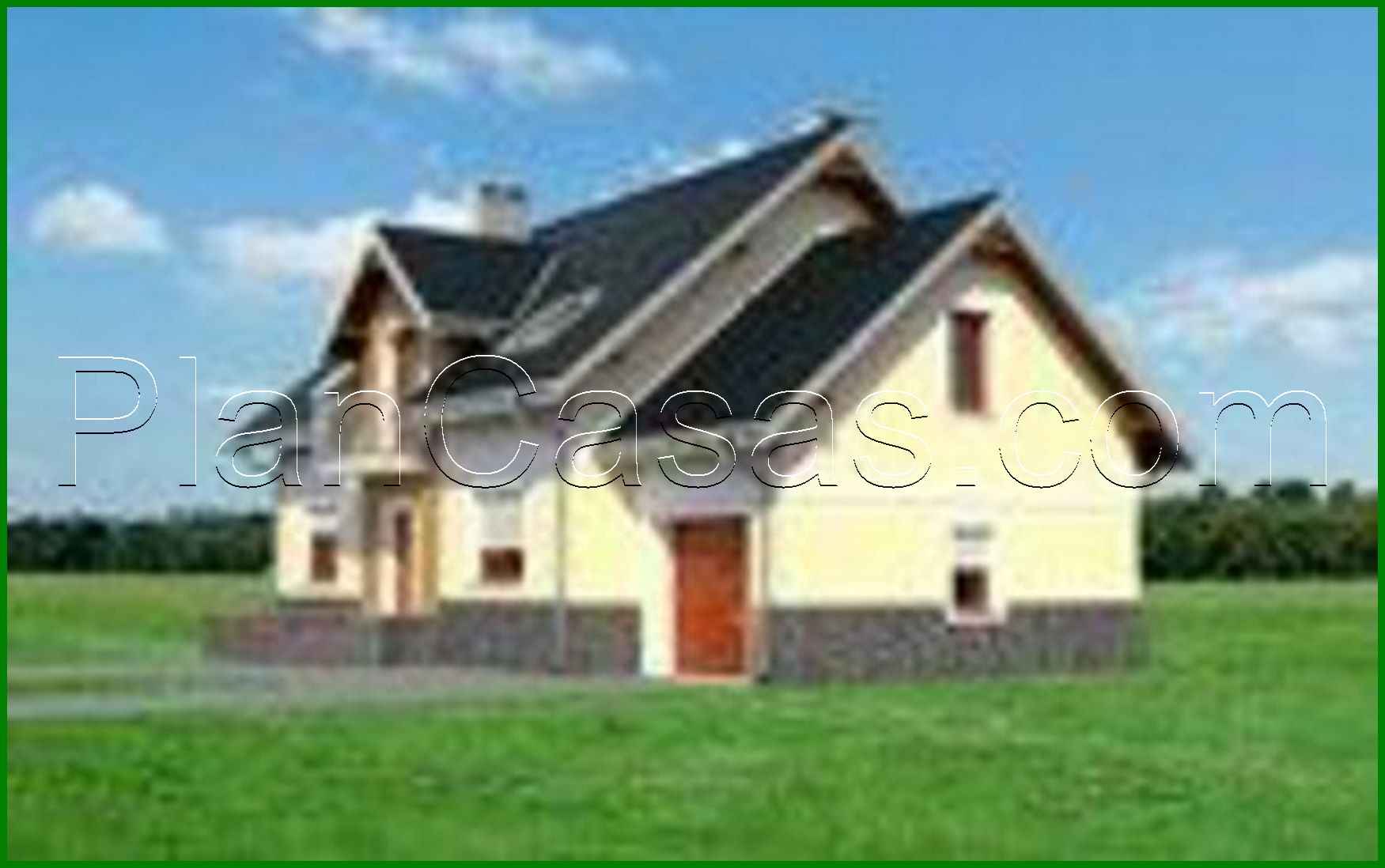 Visualization gallery - The project of a mansard with an attic for a narrow plot with dimensions 9 to 15