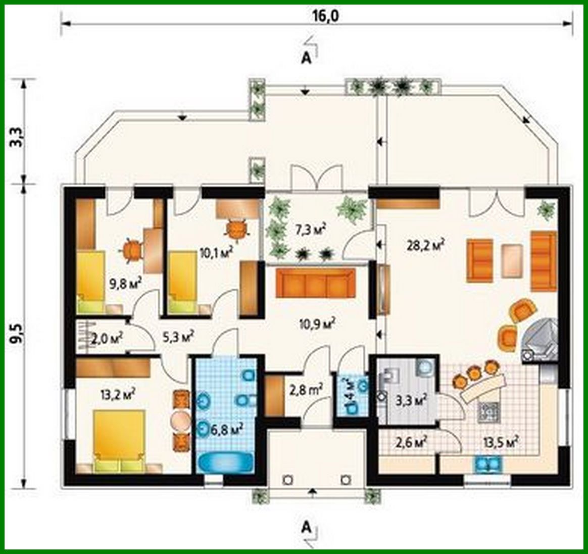 Visualization gallery - Beautiful project for a narrow site